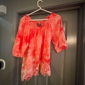 BOBEAU CUTE CORAL TOP. SIZE M